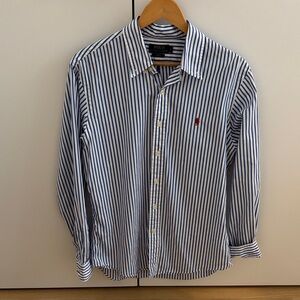 Polo by Ralph Lauren Navy and White Striped Shirt
